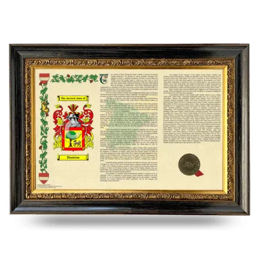 Huertas Armorial Landscape Framed - Heirloom