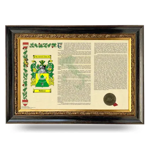 Hufana Armorial Landscape Framed - Heirloom