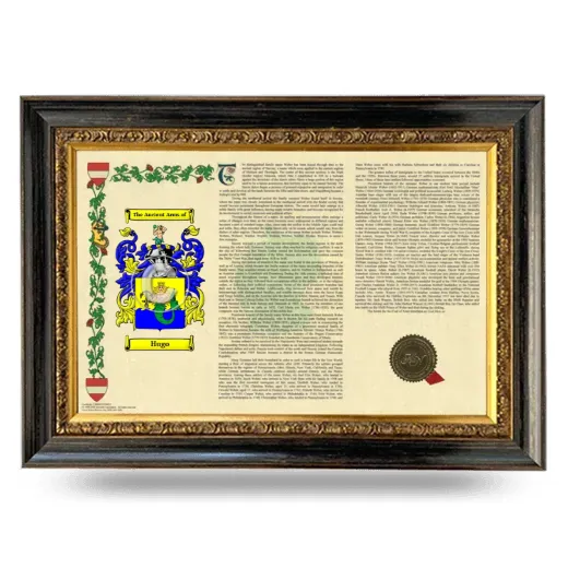 Hugo Armorial Landscape Framed - Heirloom