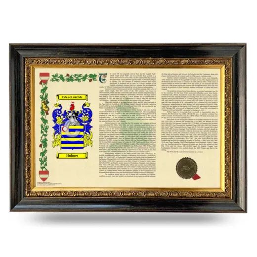 Hulmes Armorial Landscape Framed - Heirloom