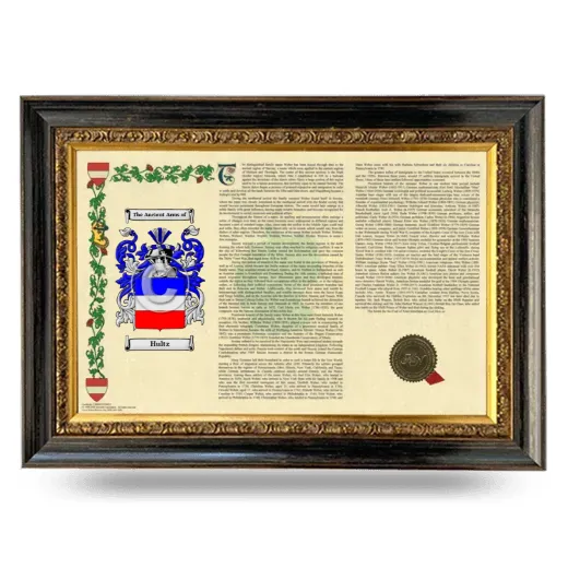 Hultz Armorial Landscape Framed - Heirloom