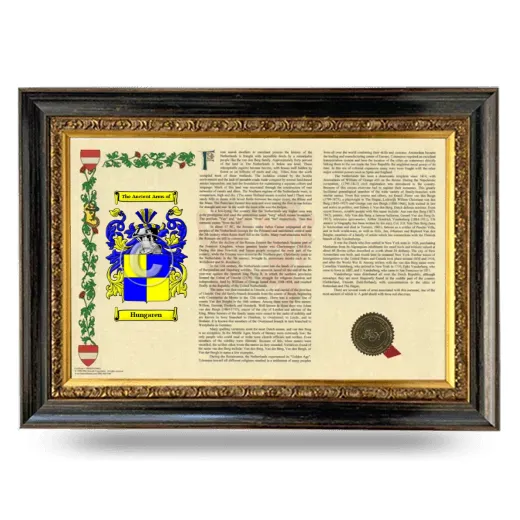 Hungaren Armorial Landscape Framed - Heirloom