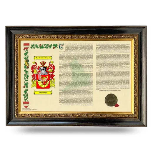 Hunnicut Armorial Landscape Framed - Heirloom