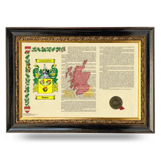 Hunter Armorial Landscape Framed - Heirloom