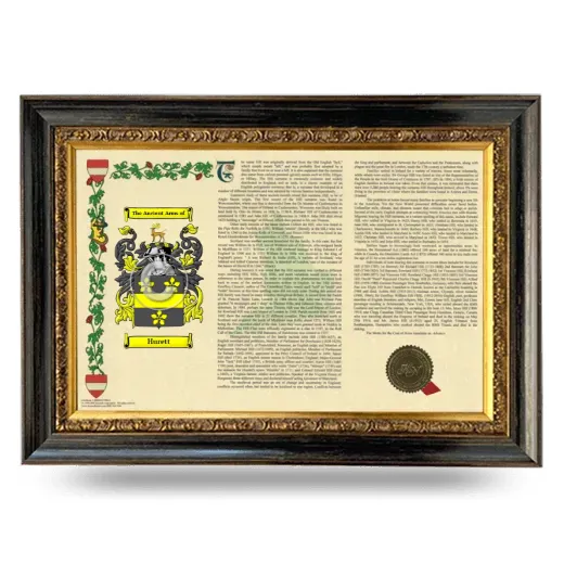 Hurett Armorial Landscape Framed - Heirloom