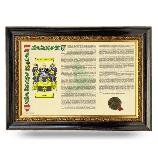 Hurt Armorial Landscape Framed - Heirloom
