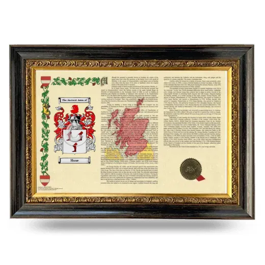 Huse Armorial Landscape Framed - Heirloom