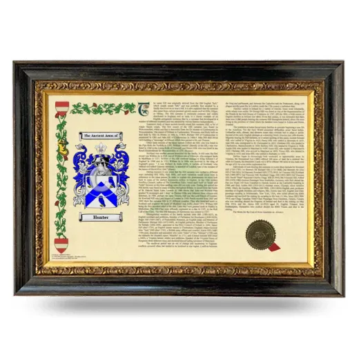 Huxter Armorial Landscape Framed - Heirloom
