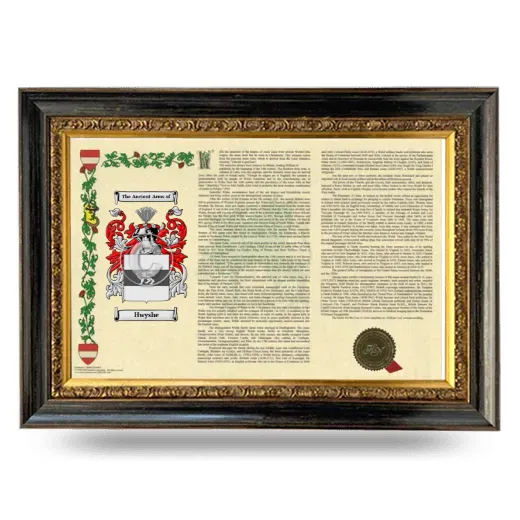 Hwyshe Armorial Landscape Framed - Heirloom