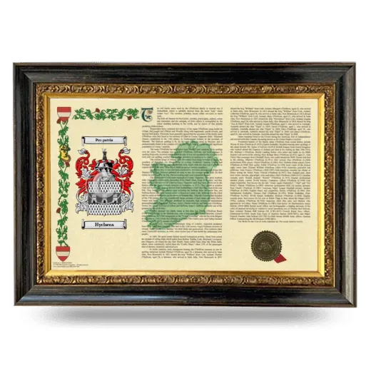 Hychens Armorial Landscape Framed - Heirloom