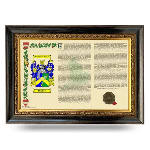 Hygdend Armorial Landscape Framed - Heirloom