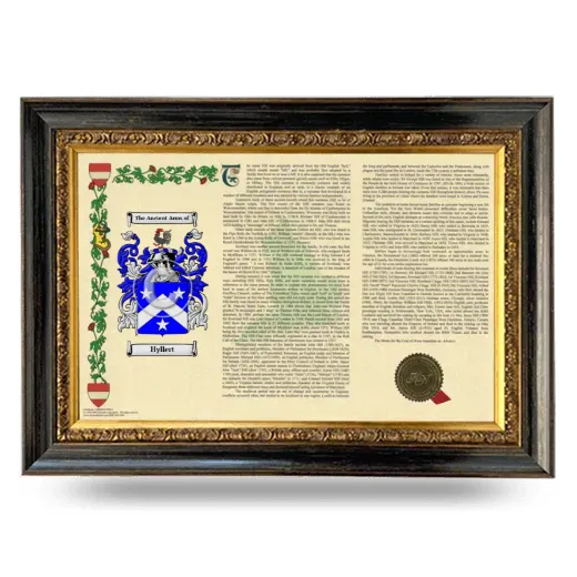 Hyllert Armorial Landscape Framed - Heirloom