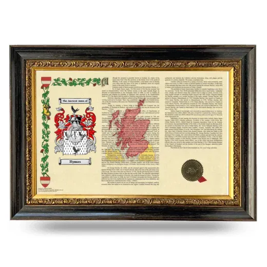Hymas Armorial Landscape Framed - Heirloom