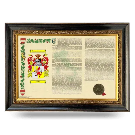 Iacho Armorial Landscape Framed - Heirloom