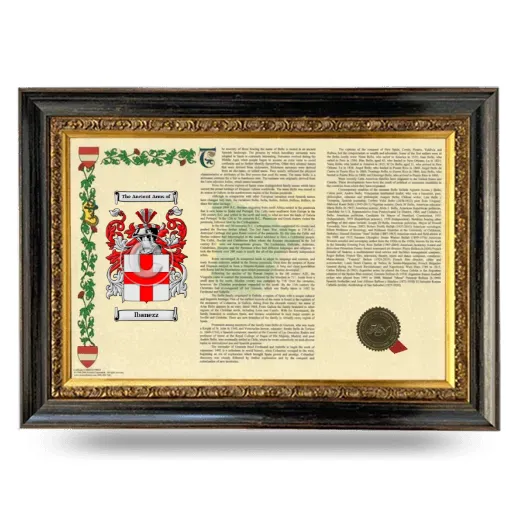 Ibanezz Armorial Landscape Framed - Heirloom