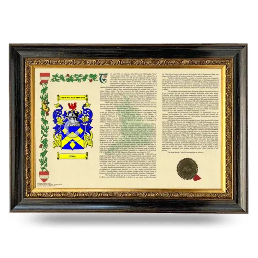 Ides Armorial Landscape Framed - Heirloom