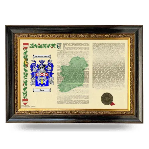 Ilane Armorial Landscape Framed - Heirloom