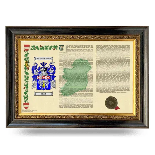 Ilant Armorial Landscape Framed - Heirloom