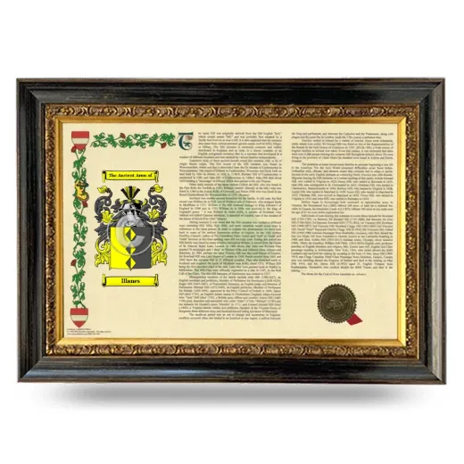 Illanes Armorial Landscape Framed - Heirloom