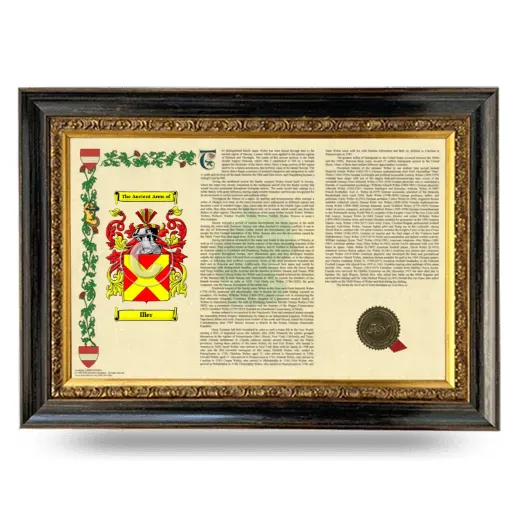 Iller Armorial Landscape Framed - Heirloom