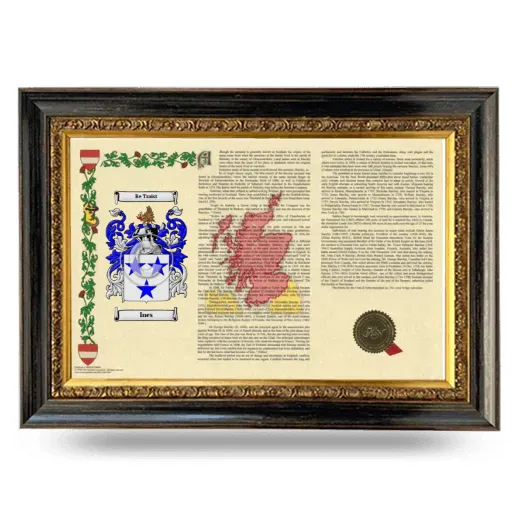 Ines Armorial Landscape Framed - Heirloom