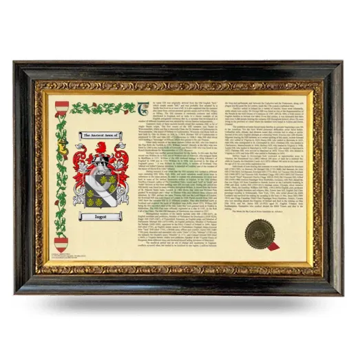 Ingot Armorial Landscape Framed - Heirloom
