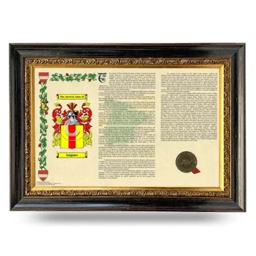 Iniguez Armorial Landscape Framed - Heirloom