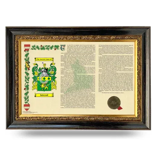 Intwood Armorial Landscape Framed - Heirloom
