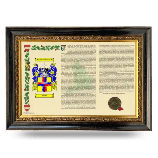 Irine Armorial Landscape Framed - Heirloom