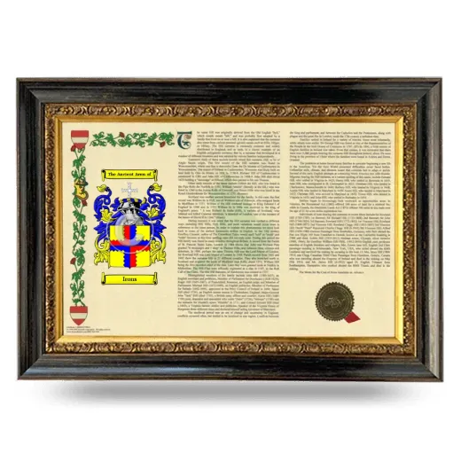 Irons Armorial Landscape Framed - Heirloom
