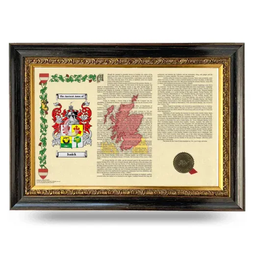 Isaick Armorial Landscape Framed - Heirloom