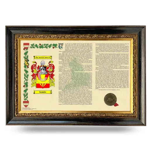 Isombe Armorial Landscape Framed - Heirloom