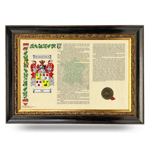 Ivo Armorial Landscape Framed - Heirloom