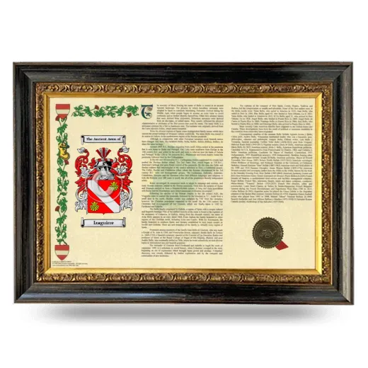Izaguirre Armorial Landscape Framed - Heirloom