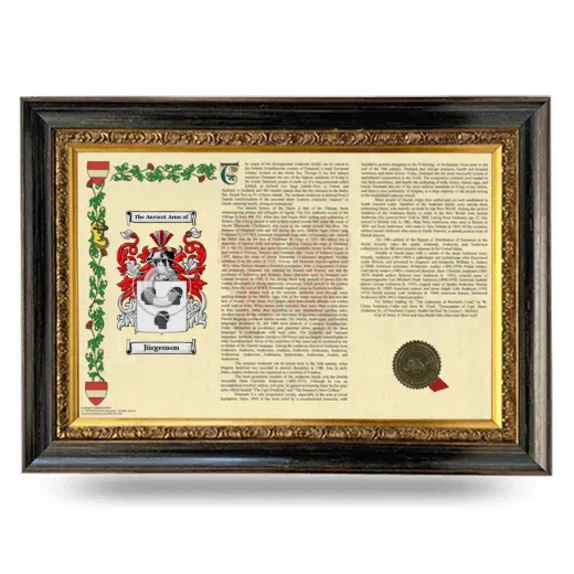 Jürgenson Armorial Landscape Framed - Heirloom