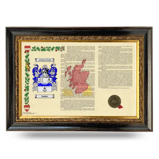 Jamies Armorial Landscape Framed - Heirloom