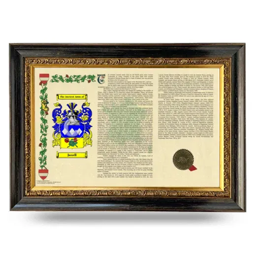 Janell Armorial Landscape Framed - Heirloom