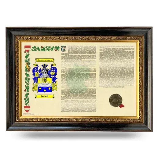 Janisch Armorial Landscape Framed - Heirloom