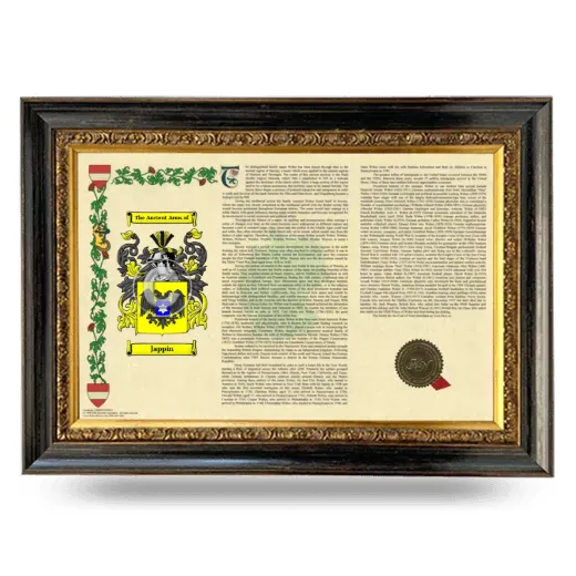 Jappin Armorial Landscape Framed - Heirloom