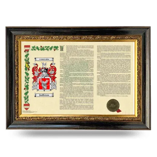 Jeaffreson Armorial Landscape Framed - Heirloom