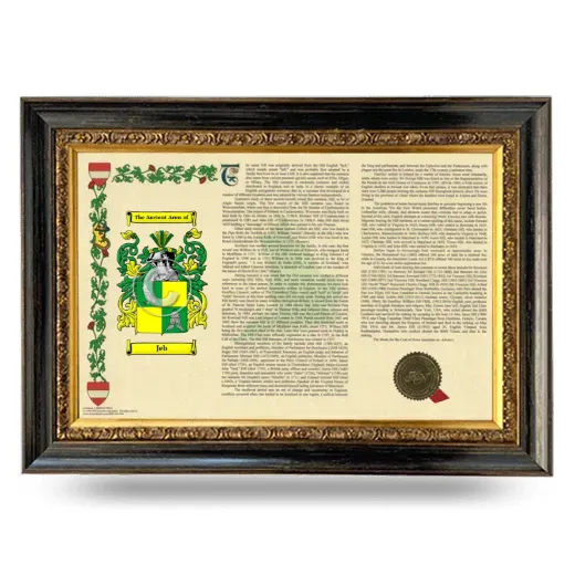 Jeb Armorial Landscape Framed - Heirloom