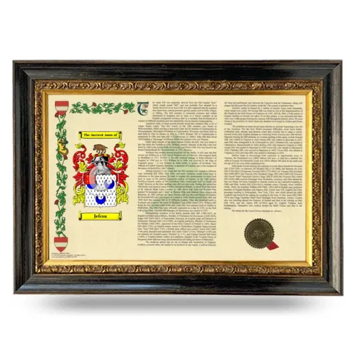 Jefcox Armorial Landscape Framed - Heirloom