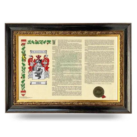Jeferis Armorial Landscape Framed - Heirloom