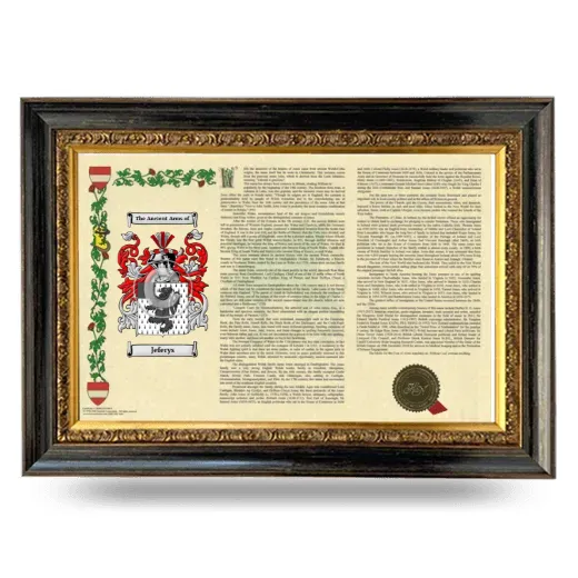 Jeferys Armorial Landscape Framed - Heirloom