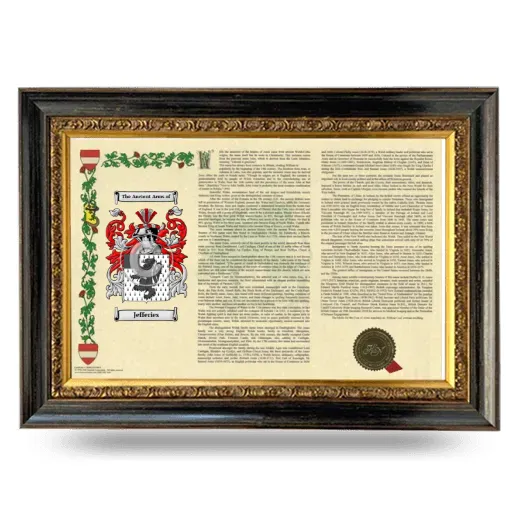 Jefferies Armorial Landscape Framed - Heirloom