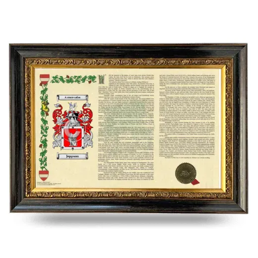 Jeppson Armorial Landscape Framed - Heirloom