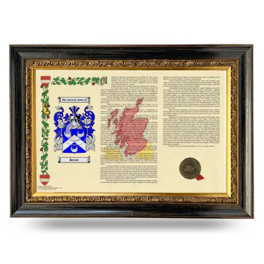 Jerow Armorial Landscape Framed - Heirloom