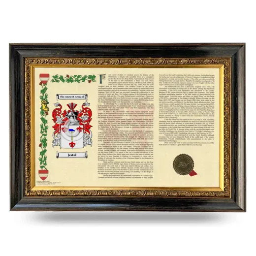 Jestel Armorial Landscape Framed - Heirloom
