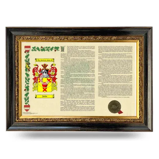 Jevin Armorial Landscape Framed - Heirloom