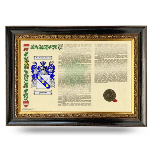 Jodeaux Armorial Landscape Framed - Heirloom